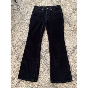 Levis Black Corduroy Bootcut Pants Womens 5 Pocket Stretch Cords